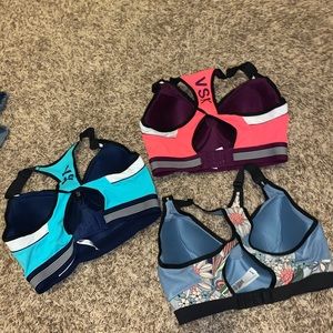 3 Victoria Secret Padded Sports Bra’s (32DD)